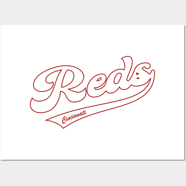 Cincinnati Reds Wall Art by Cemploex_Art